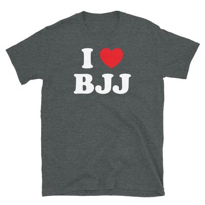 I Heart Love BJJ Brazilian Jiu Jitsu MMA Grappling Short-Sleeve Unisex T-Shirt