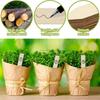 Multipurpose Wooden Plant Labels Pointed Wooden Garden Marker Waterproof Plant