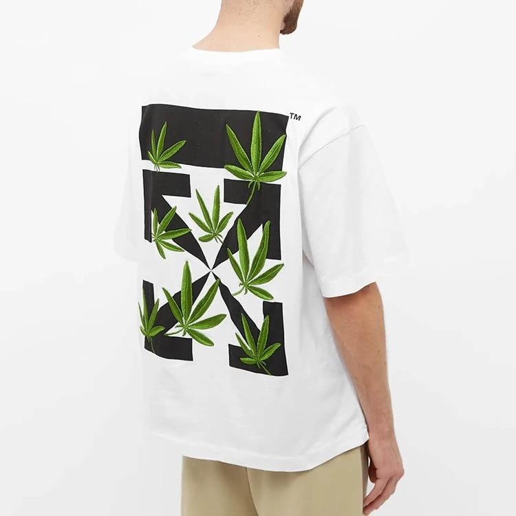 Off-White Back Logo Printing Short Sleeve White Men's OMAA120S22JER0020155