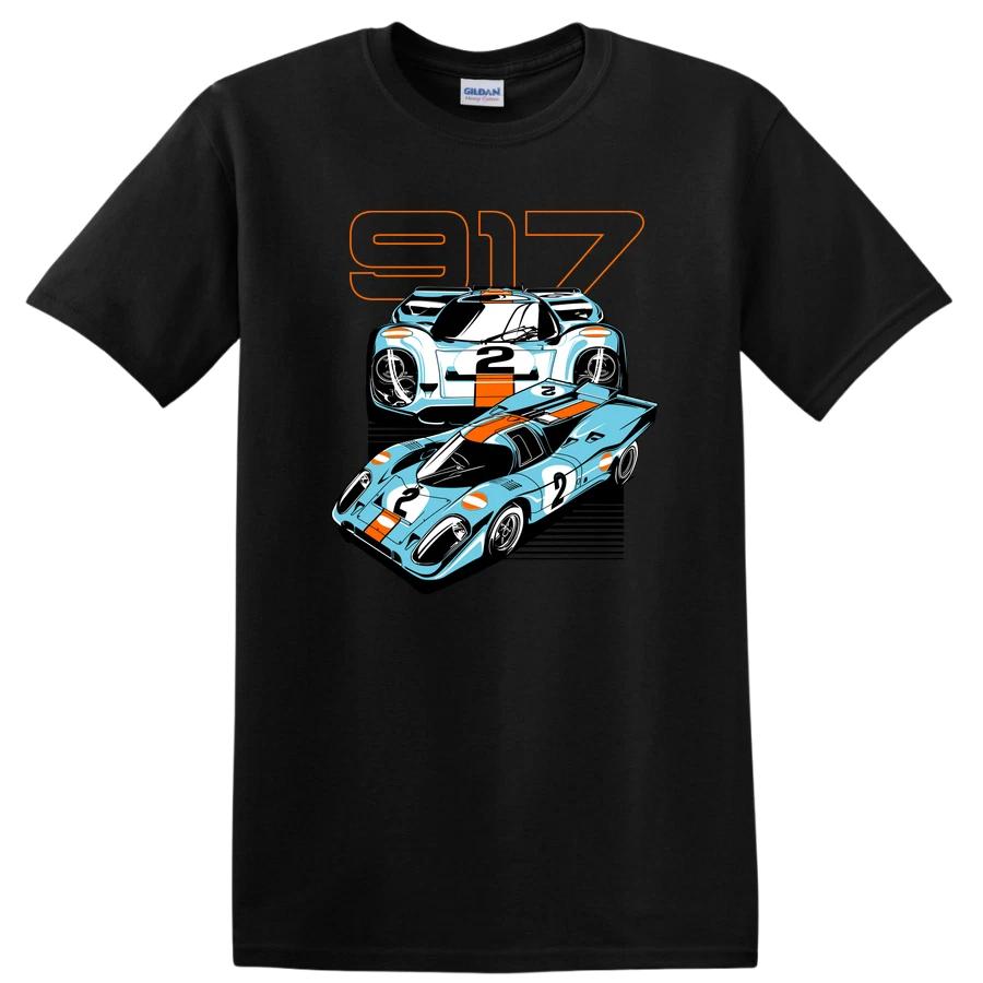 917 Race Car Design T Shirt Classic Vintage Graphic Racing Tee for Motorsports M