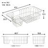 Belca Dish Drainer Easy To Sink Dish Drainer Basket Width X Depth X Height Cm Stainless Steel Dish Drainer Rack Dish Dish Kitchen Storage