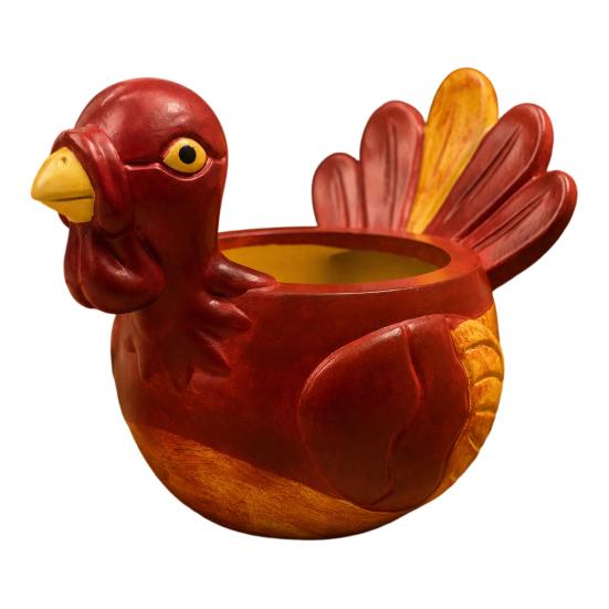 Truthahn-Ornamente für Thanksgiving Handbemaltes Harz-Ornament Thanksgiving, Herbsternte Schreibtischaufbewahrung Feierliche Party Tischdekorationen Organizer,