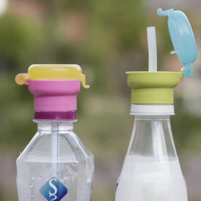 Buy Baby Children Portable Water Bottled Straw Lid Drinks Spill Proof