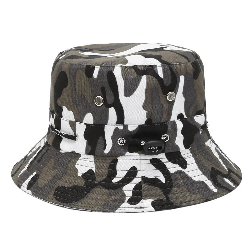 Camo Fisherman Hat Collapsible Sun Hat Spring Summer Men's and Women's Fishing Breathable Sun Hat Casual Outdoor Hiking