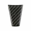 1Pcs black carbon fiber steering wheel cover sticker for Tesla Model X Model S