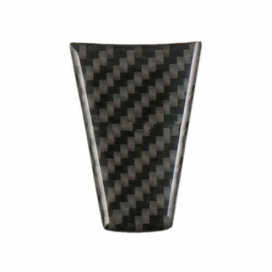 1Pcs black carbon fiber steering wheel cover sticker for Tesla Model X Model S