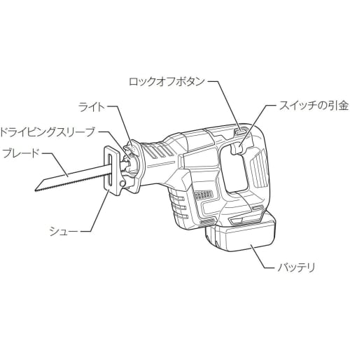 Makita Rechargeable Reciprocating Saw 18V Battery/Charger/Case Sold Separately JR188DZ