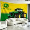 Yellow and Green Tractor Pattern Home Decor Tapestry, Wall Hanging, Decorative RV Wall Cloth.MGT0918306