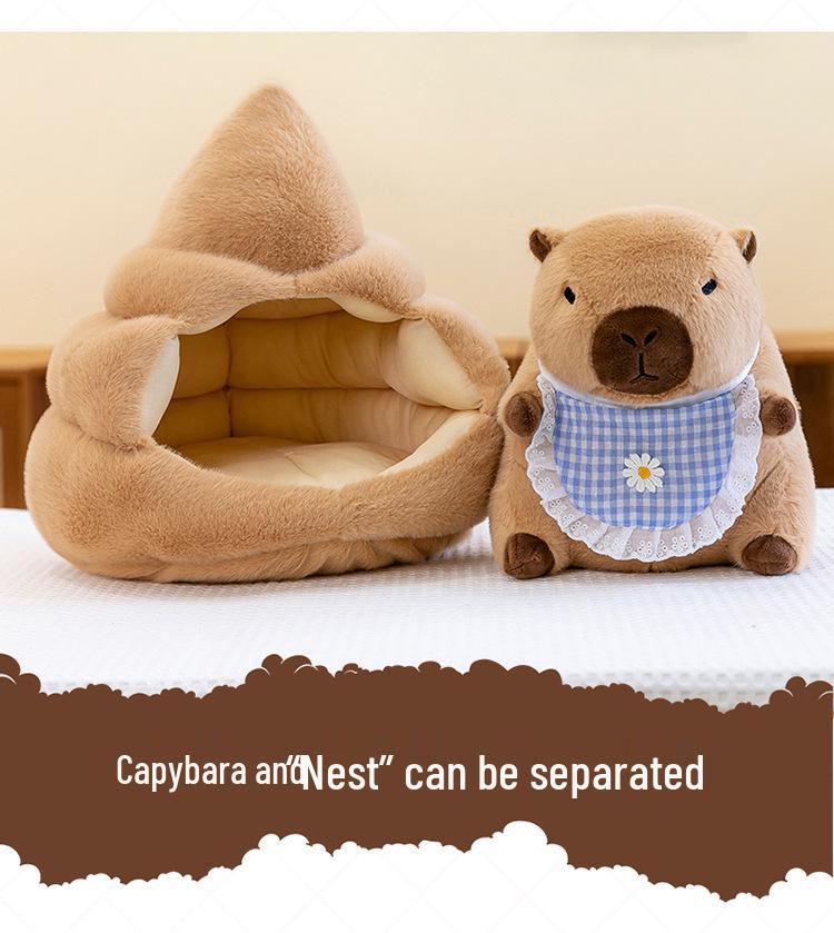 Adorable Capybara Nesting Doll Plush Toy - Detachable, Creative Rag Doll Gift for Boys and Girls