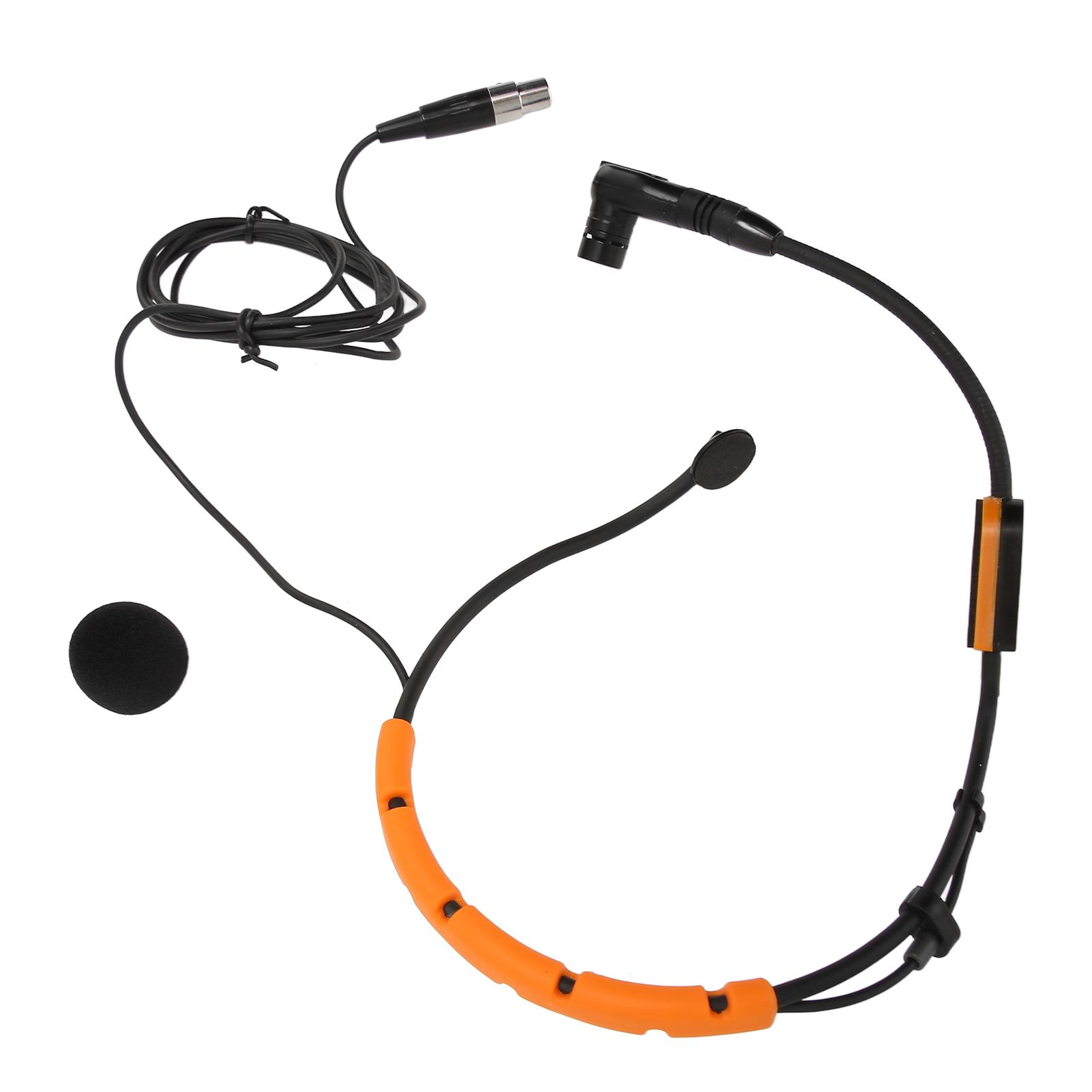 

Headworn Condenser Microphone Hydrophobic Structure Fitness Headset Microphone for PGA31 SM31 SM35 жёлтый