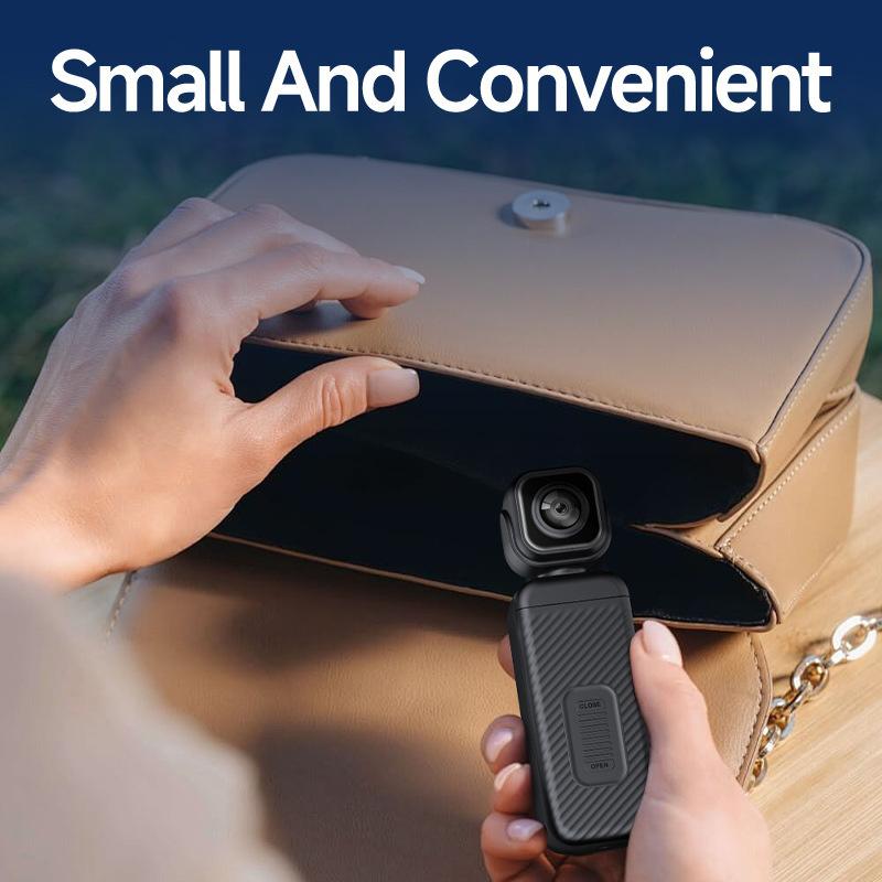 Mini Vlog 4K Pocket Camera Wifi Outdoor Dv 180°Rotatable Uhd Anti-Shake Bodycam Sports Action Portable Security Recorder