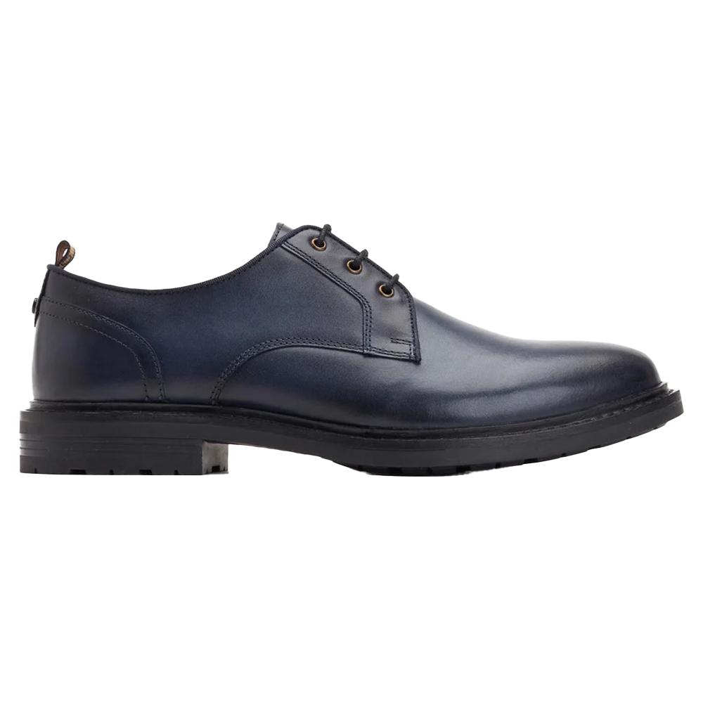 BASE LONDON Mens Dime Leather Derby Shoes