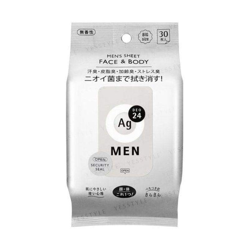 Shiseido - Ag Deo 24 Men Face & Body Sheet