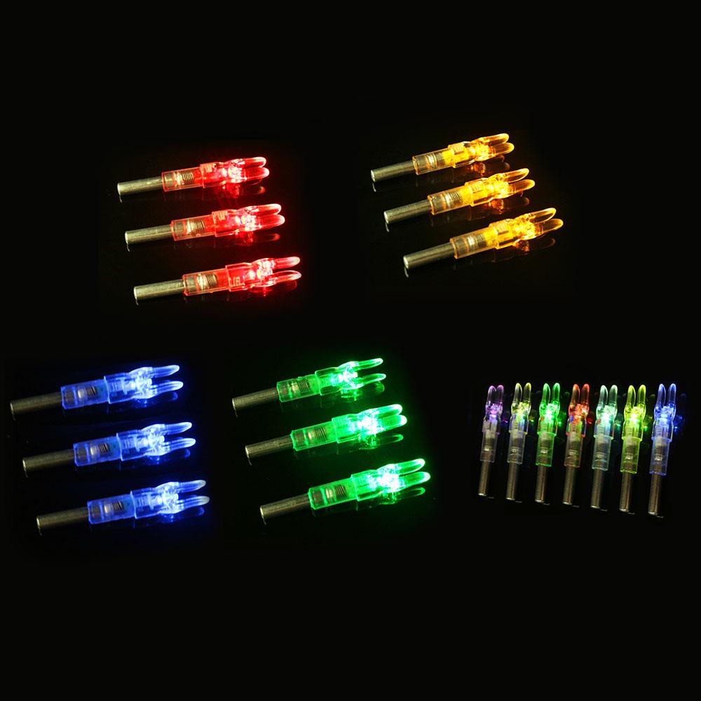 3PCS Archery Lighted Nocks Waterproof Universal Lighted Nocks with on off Switch