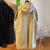 Spring Autumn Long Trench Coat Female Casual Windbreak Jacket Women's Hooded Drawstring Overcoat Windbreaker Ladies Tops