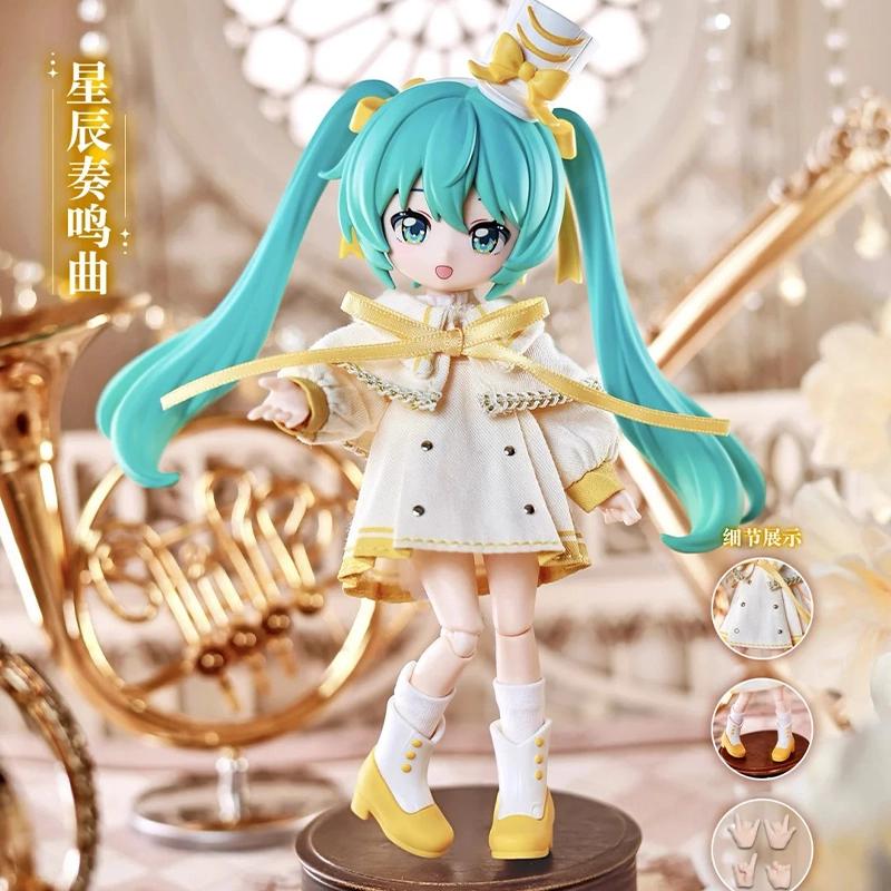 2026 Hot Hatsune Miku Vocaloid Series  14cm Kawaii Articulated Bjd Figure Desktop Shelf Decor Perfect Toy Gifts