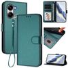 For Xiaomi Redmi Turbo 4 5G/Xiaomi Poco X7 Pro 5G Leather Case Wallet Stand Phone Cover with Wrist Strap
