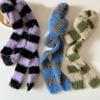 170cm Modern Scarf for Women Lady Girls Fashionable Striped Pattern Neckerchief Long Muffler Decor Offering Easy Pairing