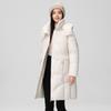 Women's windproof stand-up collar hooded fluffy warm warm cold loose medium-length casual sports jacket high quality fabric cotton jacket coat