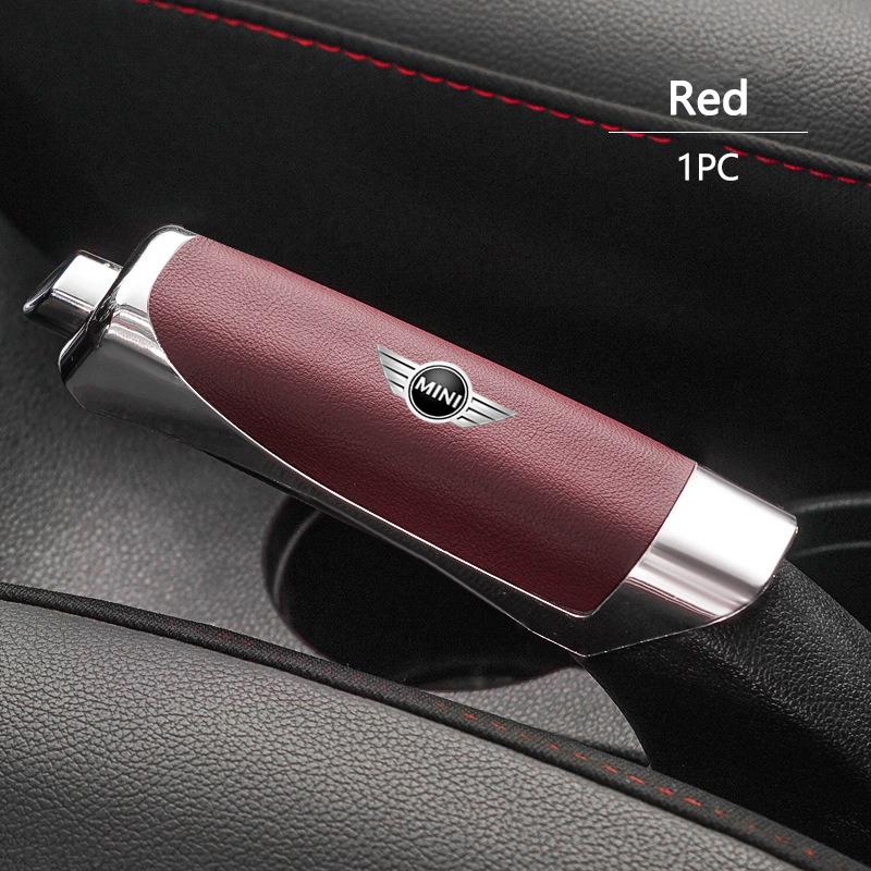High-end ABS 12.5x3.3cm Car Handbrake Grip Protector Anti-Slip Cover For BMW Mini Cooper R50 R53 R55 R56 R60 R61 F54 F55 F56 F60