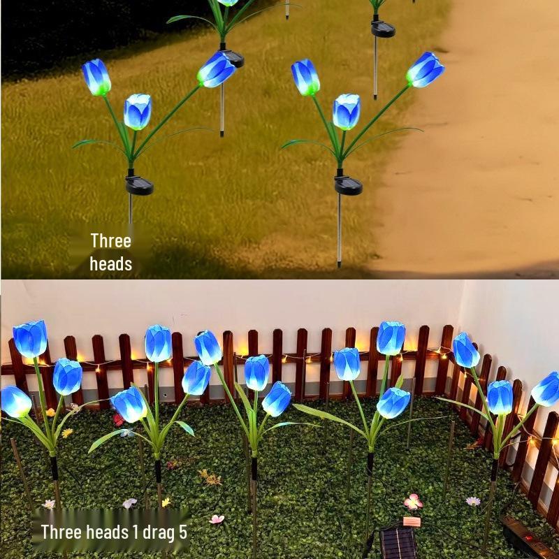 Low Voltage LED Solar Courtyard Light - Super Bright Tulip Stake, Waterproof for Outdoor Atmosphere