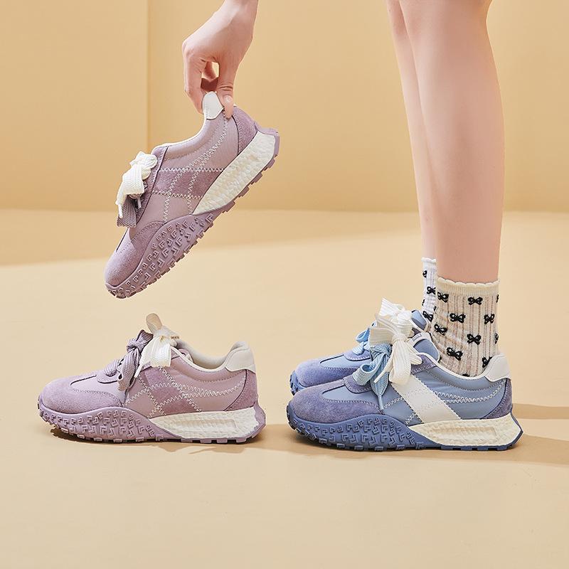 New Dad shoes for women, fashionable thick-soled sports single shoes