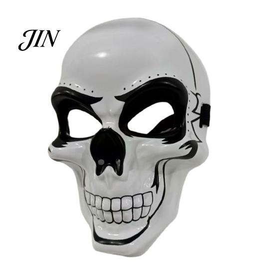 Unique Halloween Costume Mask Skull Face Mask, PVC Ghost Head Prop for No Sweat Party, Lightweight Cosplay Masquerade Haunted House