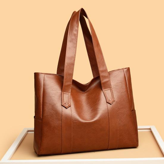 Damen Umhängetasche Kunstleder Tragetasche Große Kapazität Handtasche Pendeltasche für Wochenendausflug Party Shopping Tägliche Erledigungen