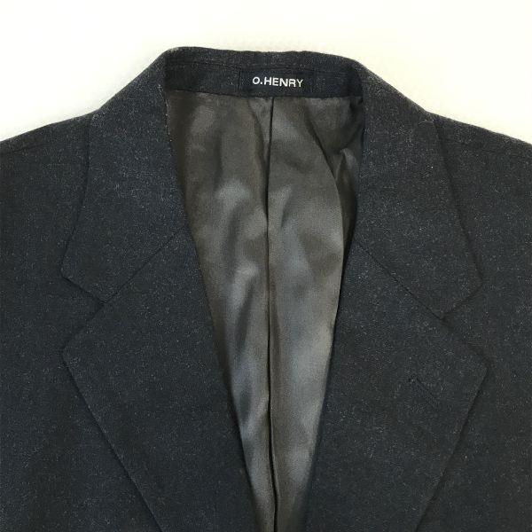 O.HENRY Vintage Tailored Blazer Autumn/Winter Japan Men’s L Dark Gray 3-Button Fully Lined(USED)