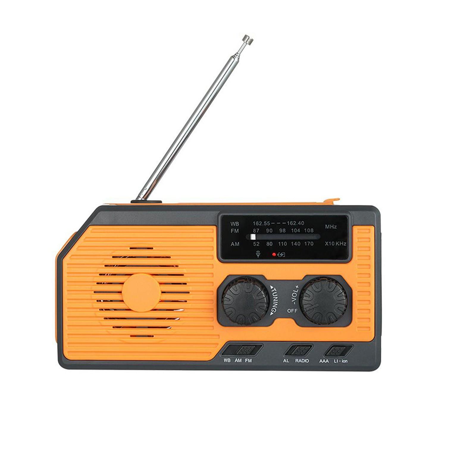 

Портативная аварийная радиостанция с ручным приводом на солнечных батареях, полнодиапазонная, простая в эксплуатации и перезаряжаемая One Size