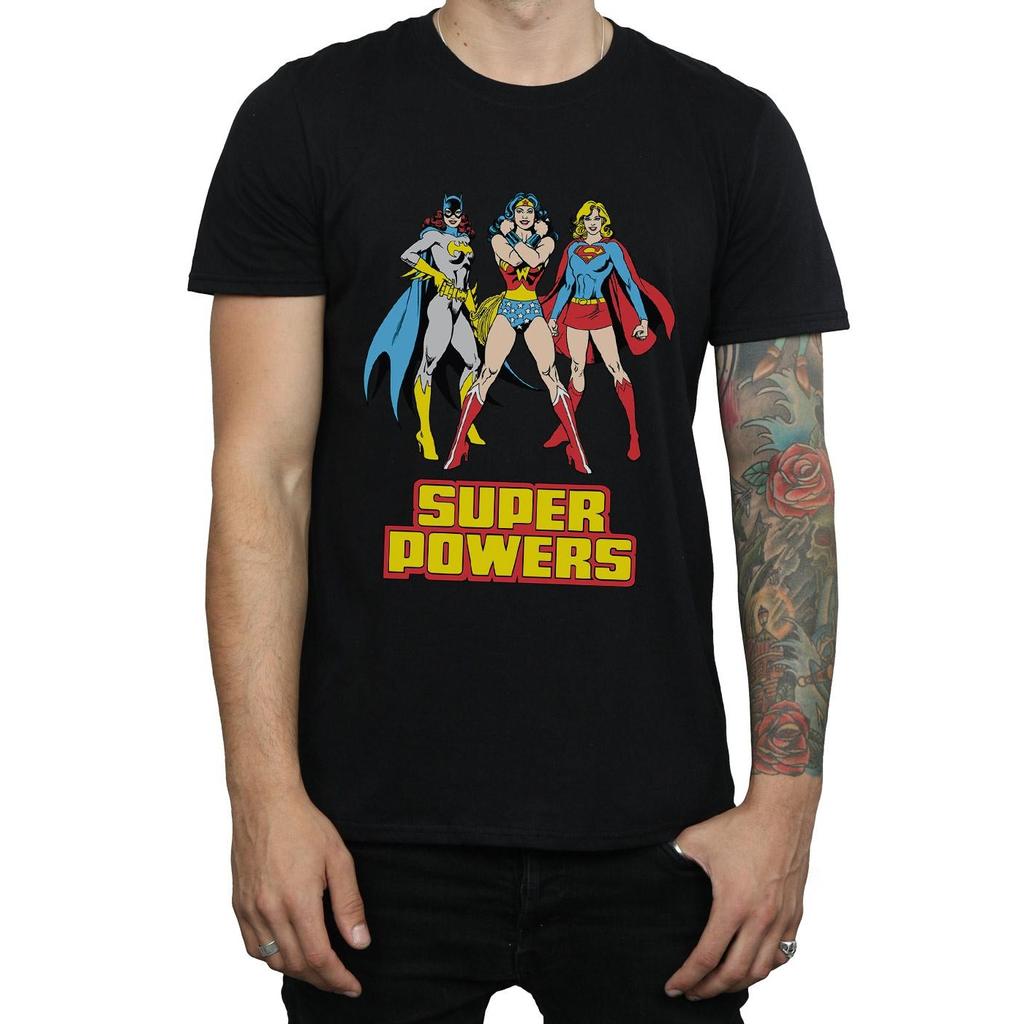 DC Super Hero Girls Herr Super Power Wonder Woman Group T-shirt i bomull