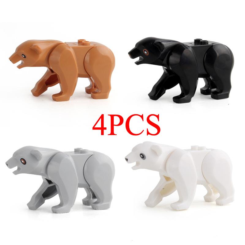The Zoo Model African Elephants Camel Deer Crocodile Leopard Animal Building Blocks Educational Games Figure Brick Toys Kid B03