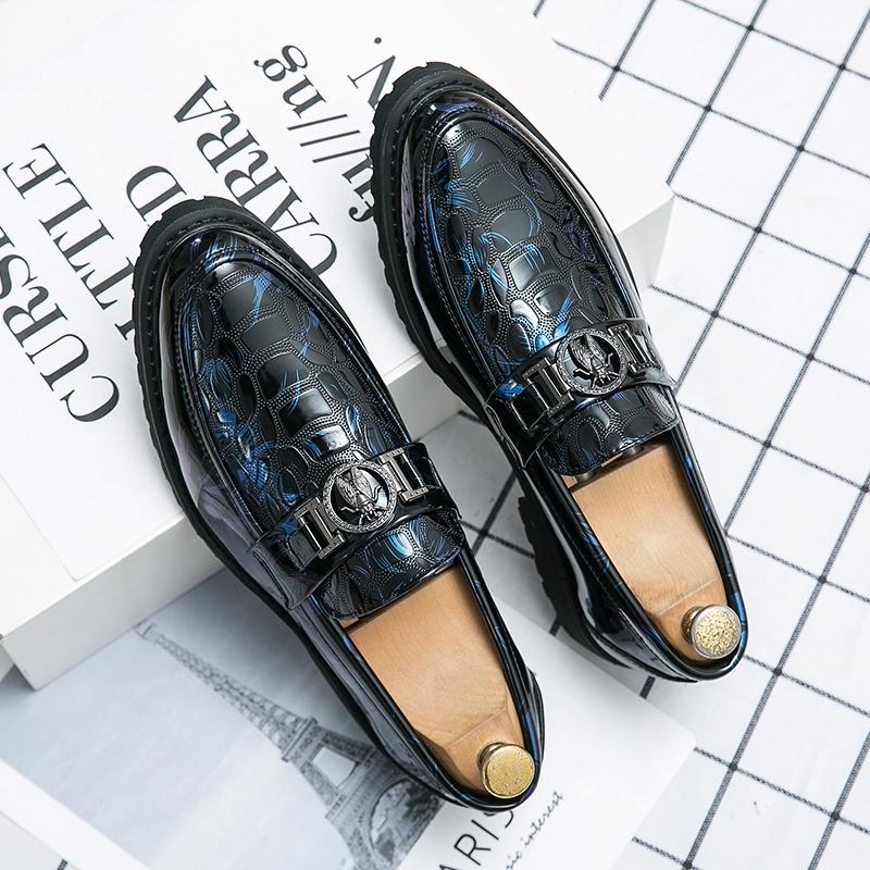 Luxury Brand Men's Banquet Dress Shoes Designer New Men's Business Casual Shoes Office Versatile Massage Sole Loafers