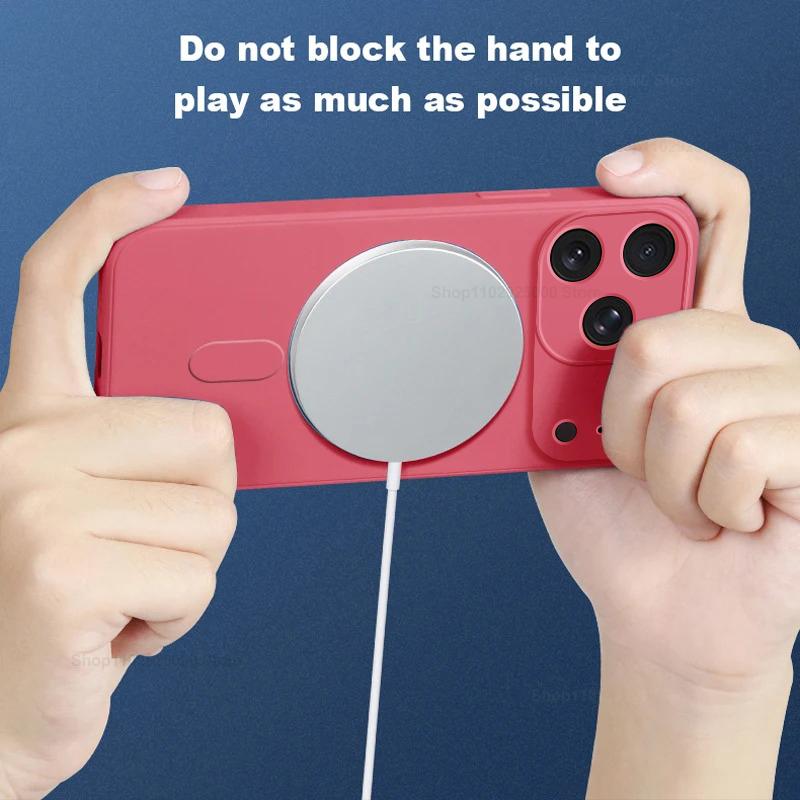 For Magsafe Liquid Silicone Phone Case For iPhone 17 Pro Max 16 15 14 Plus 12 13 Mini Air Magnetic Wireless Charge Soft Cover