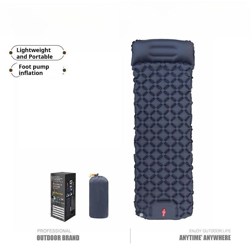 Outdoor Nylon TPU Inflatable Mat Portable Light Tent Mat Single