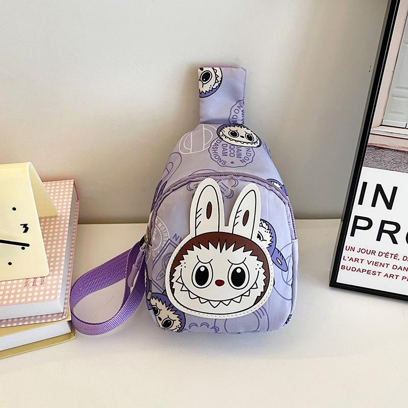 

Новая детская модная нагрудная сумка, легкая универсальная наплечная сумка-мессенджер для мальчиков и девочек из детского сада фиолетовый