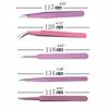 6 Pcs Anti-Static Stainless Steel Tweezers Electronics Tweezers Kit for Jewelry Crafts Electronics Picking Tools