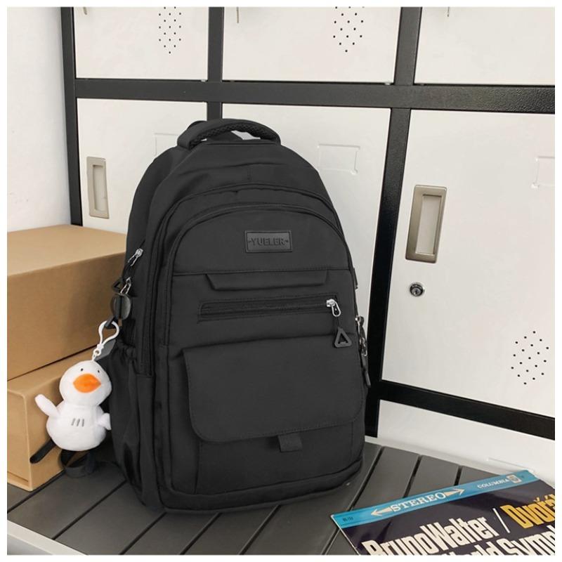 High Value Simple Casual Couple Travel Backpack Large Capacity Junior High School Students Multi-compartment Backpack Men