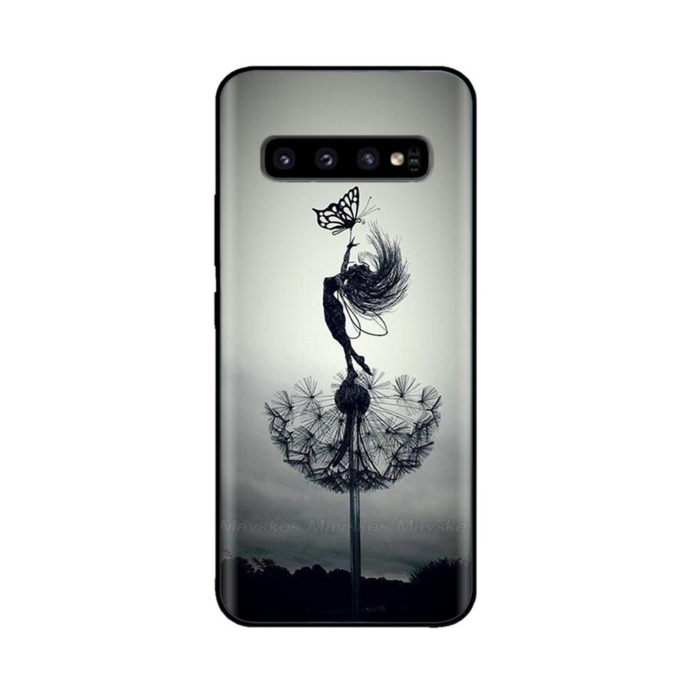 For Samsung S10 Plus Case S10 Silicone Fashion Back Cover Cases For Samsung Galaxy S10 S10E S 10 S10plus Protective Back Cover