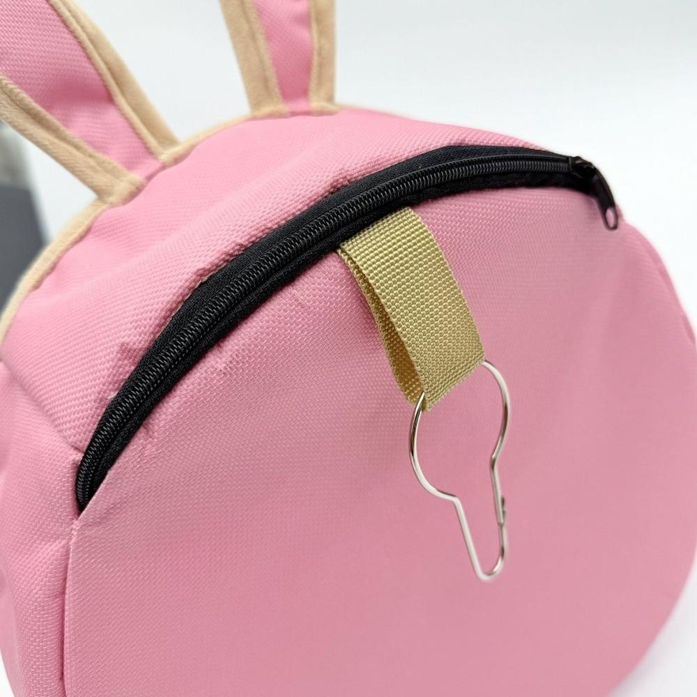 Practical Suspended Type Rabbit Hay Bag Bunny Shaped Cartoon Hamster Feeding Bag Chew-Proof Hay Hanging Pouch Small Pets