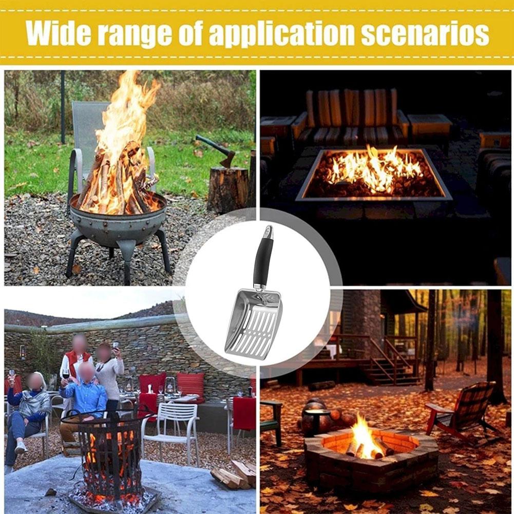 25.5x10.8cm Size Fireplace Ash Shovel Hollow Out Shovel