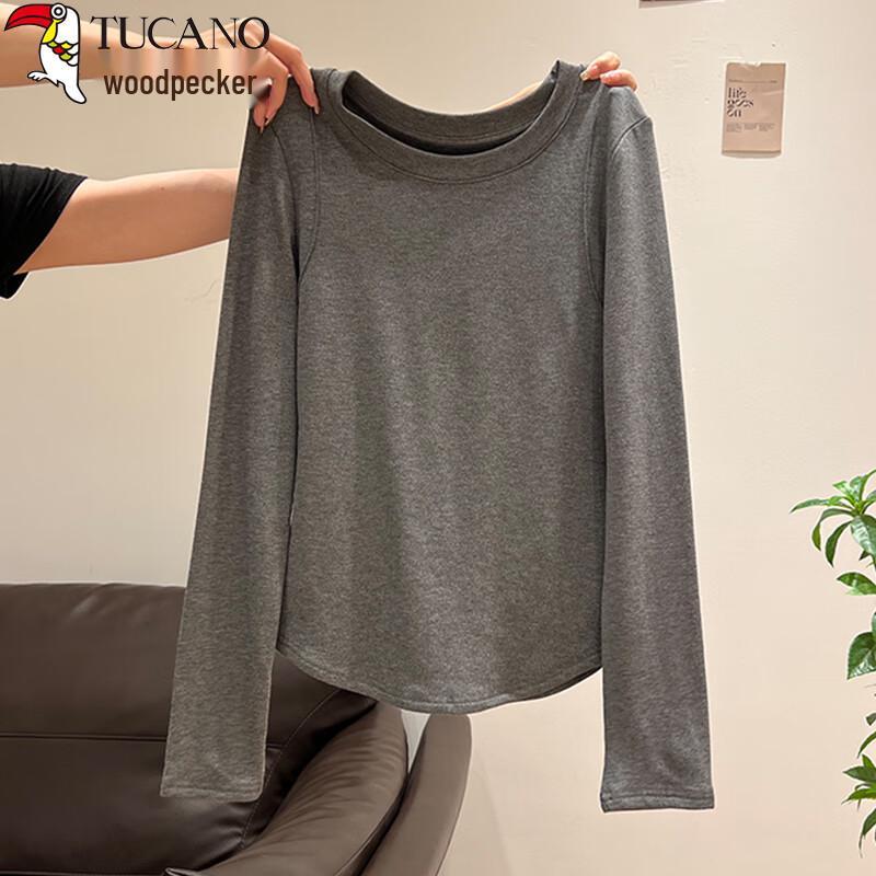 Woodpecker Women s Slim Fit Round Neck Long Sleeve T-Shirt XL