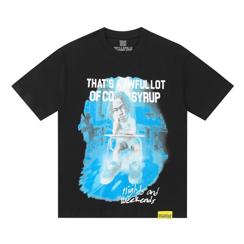 Premium 100% Cotton Crew Neck Short Sleeve T-Shirt Men Loose Fit Casual Print Tee 2025