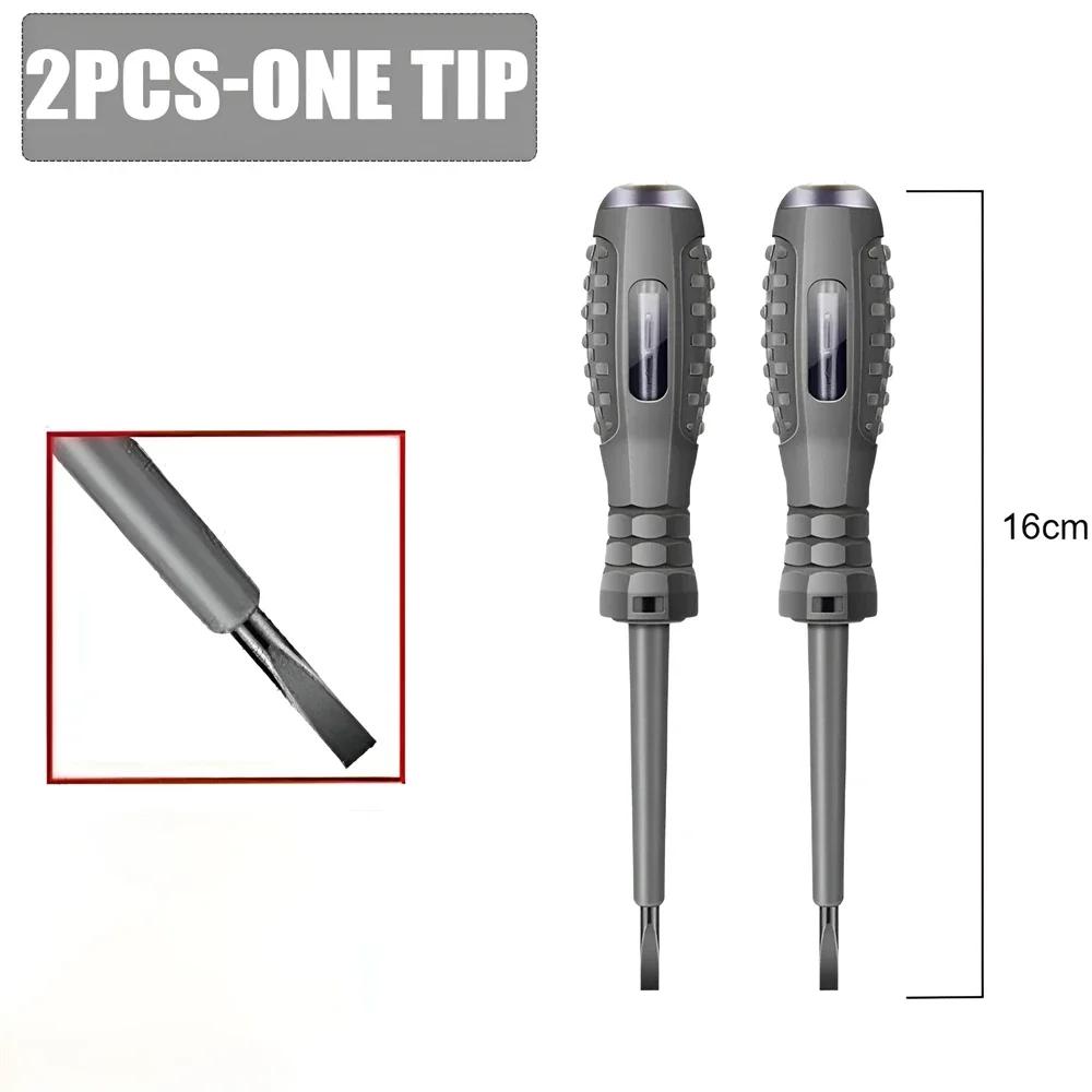 Digital Voltage Tester Pen AC Non-contact Induction Test Pencil Voltmeter Detector Electrical Slotted Screwdriver Indicator