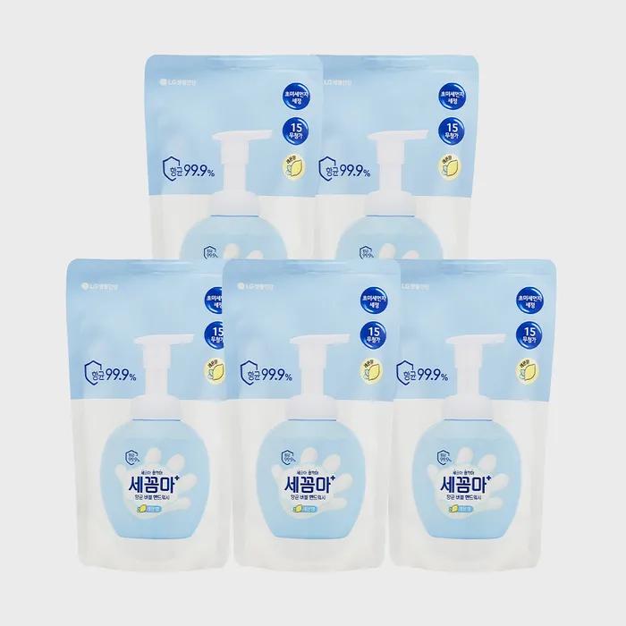 On the Body_On the Body Secomma Bubble Antibacterial Hand Wash Refill 200ml Lemon X 5