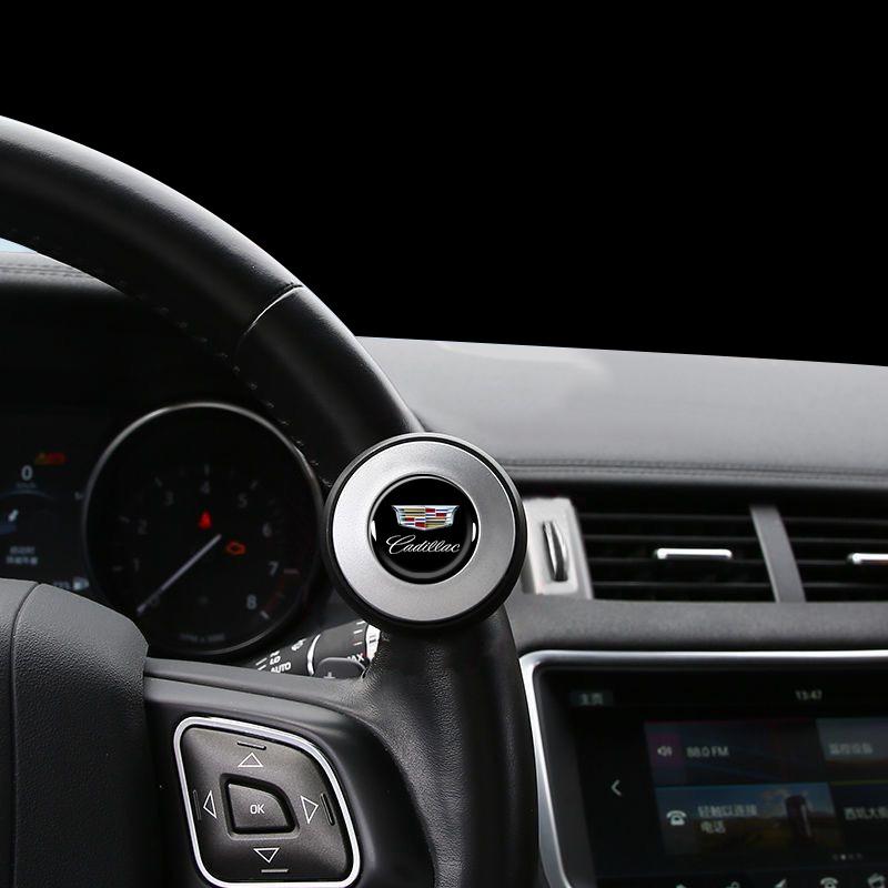 360 Degree Car Turning Steering Wheel Power-assisted Rotary Button Booster Spinner Knob For Cadillac CTS STS DTS SRX XLR ATX Escalade Seville Tiburon