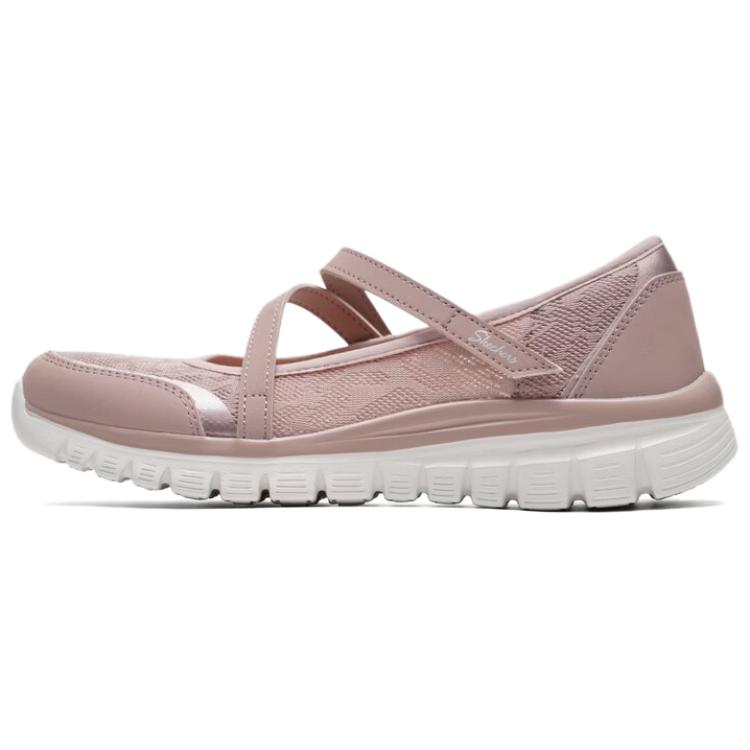 Skechers Modern Comfort Fabric Synthetic Leather Fashion Lightweight Platform Mary Jane Shoes Women shoes 100967-MVE 35
