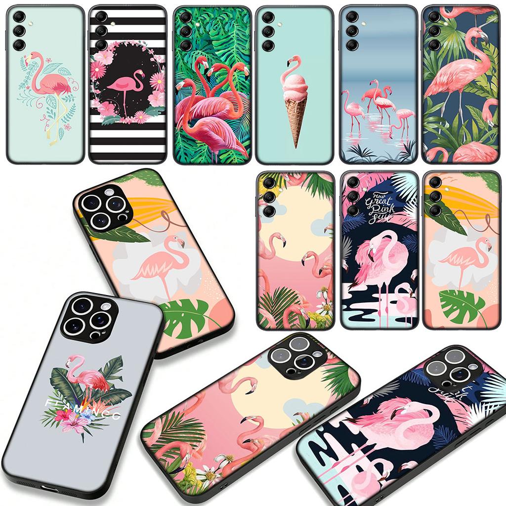 Flamingo Handyhülle Case für Apple iPhone 16 15 14 Plus 13 12 Mini 17 Pro Max + 16E Air 16+ ProMax Hülle
