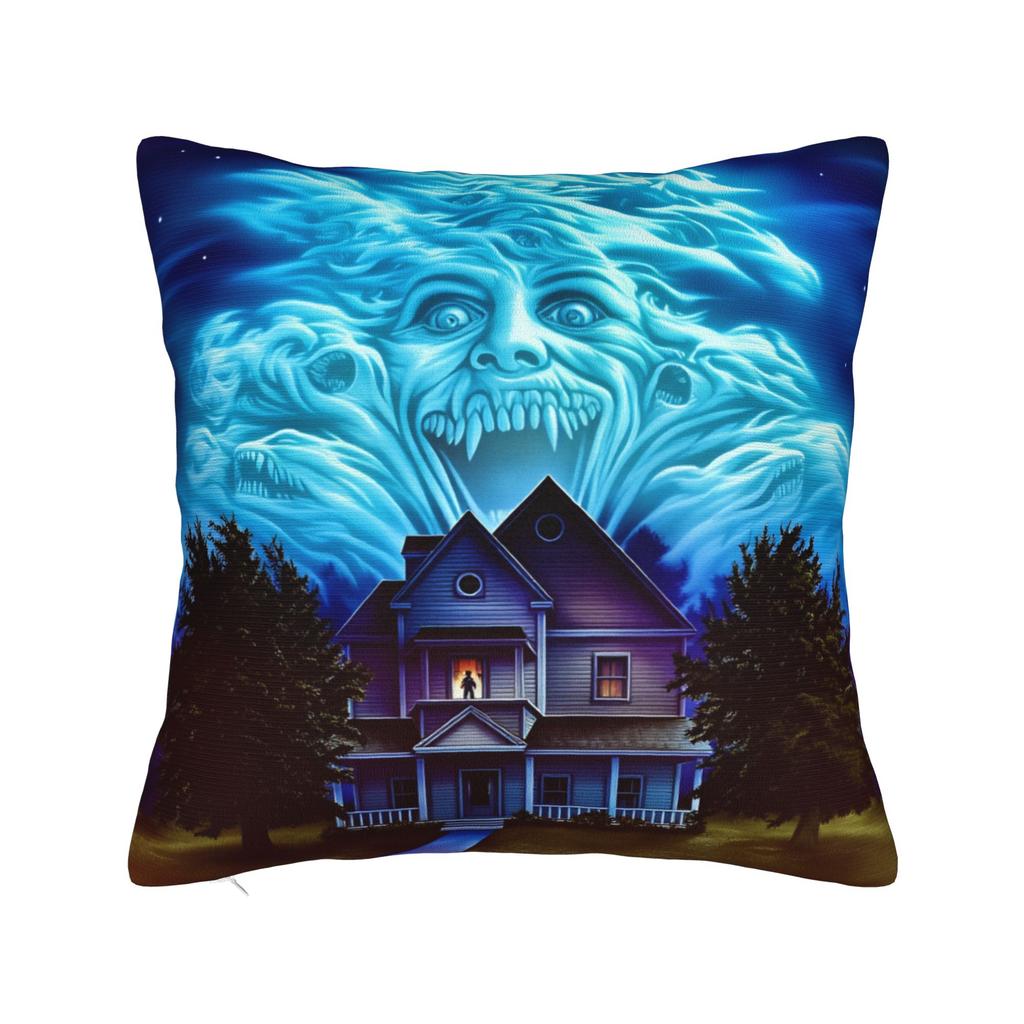 Horror Film Frighteds Nights Pillow Cover Kawaii Pillow Case For Living Room Sofa Comfy Cushion Cover Birthday Gift