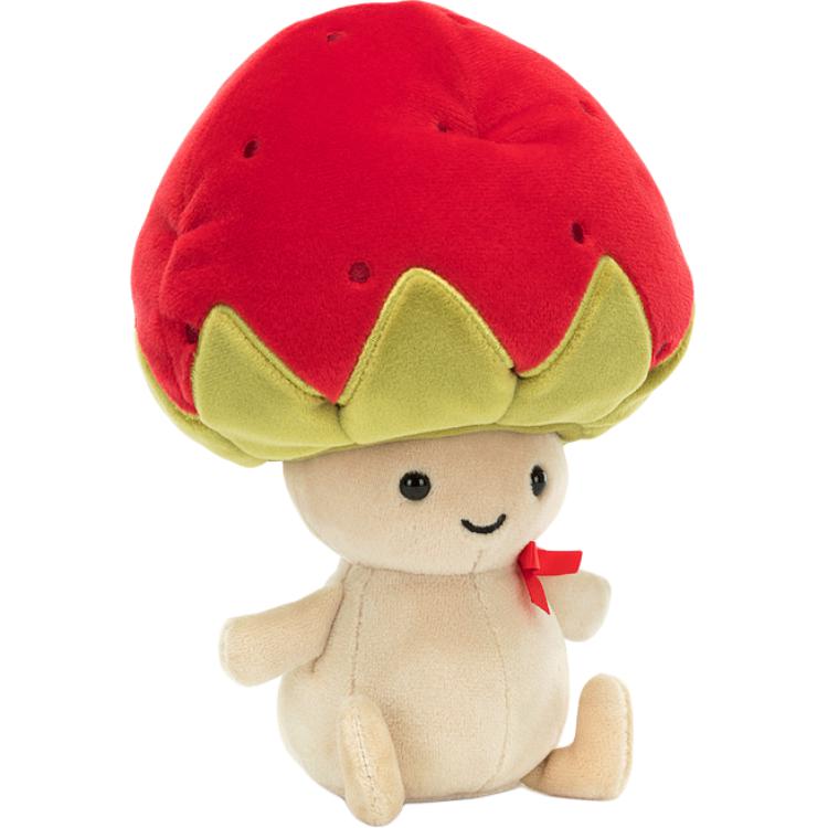 

JELLYCAT Fun Food Strawberry Little Sally Cute Doll Plush Doll 17cm High Strawberry Little Dot Sally разноцветный